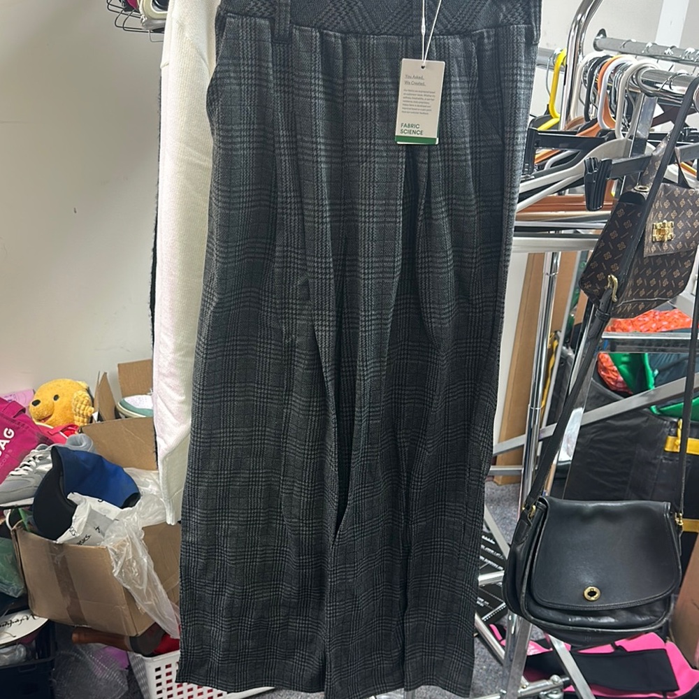 HALARA Black Dress Pants Wide-Leg Professional